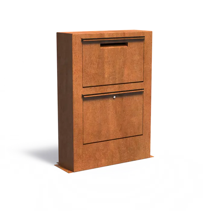 Pakketbrievenbus PACA cortenstaal