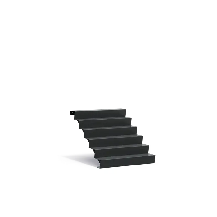 Trap aluminium 6 treden