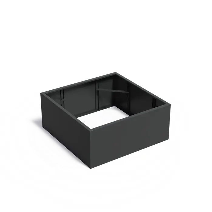 Plantenbak CARREZ aluminium zonder bodem AFW3.2