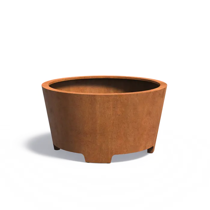 Plantenbak CONIC cortenstaal met poten CCP2.1