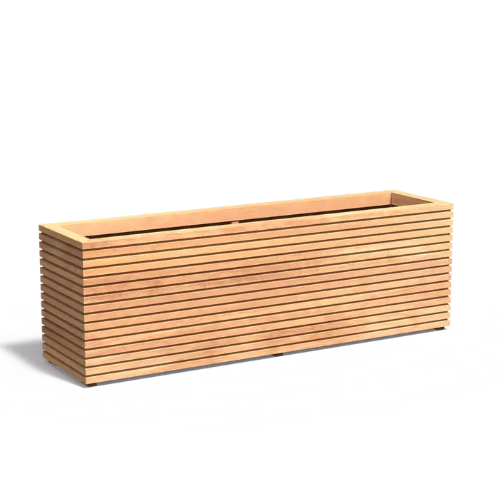 Plantenbak MALAGA hardhout langwerpig HRS22