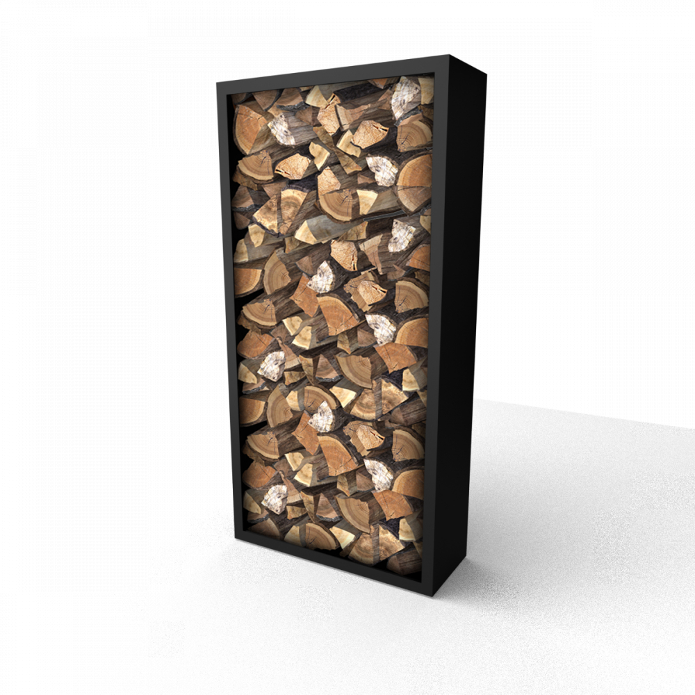 Stalen houtopslag BELTZA zwart BELTZAS5