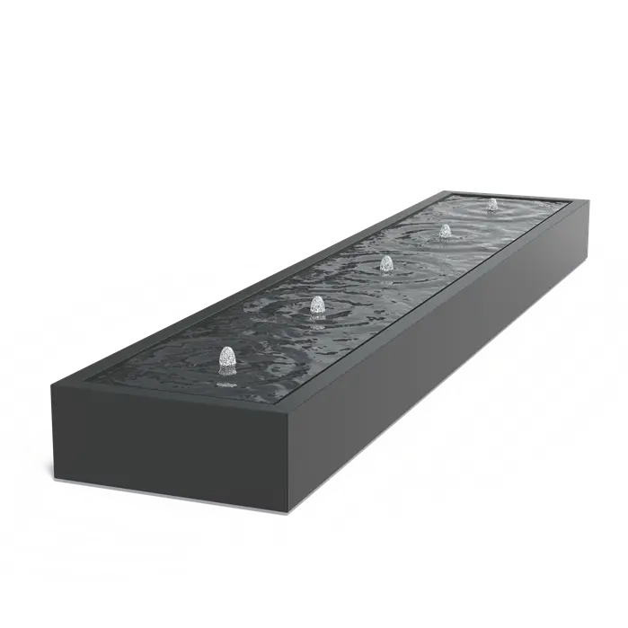 Watertafel aluminium rechthoek AB2