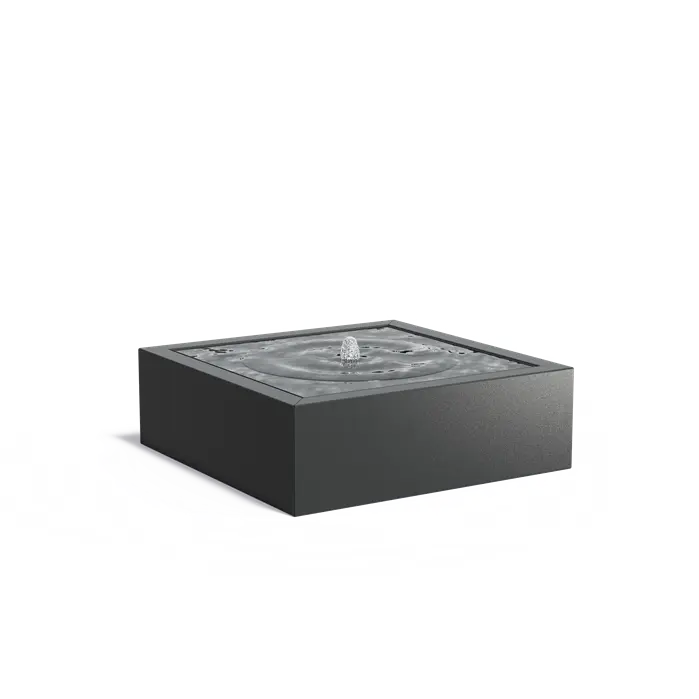 Watertafel aluminium vierkant AB11