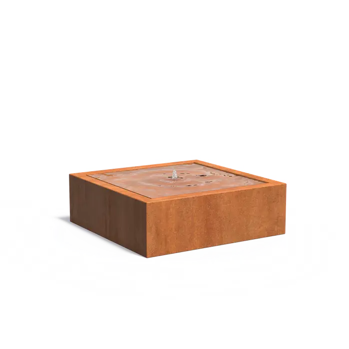 Watertafels cortenstaal vierkant CB11