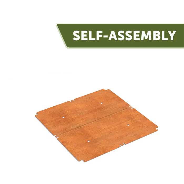 Bodem CARREZ CONNECT cortenstaal vierkant CAWCB4