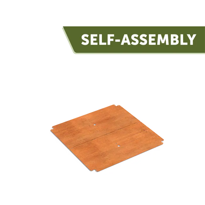 Bodem CARREZ CONNECT cortenstaal vierkant