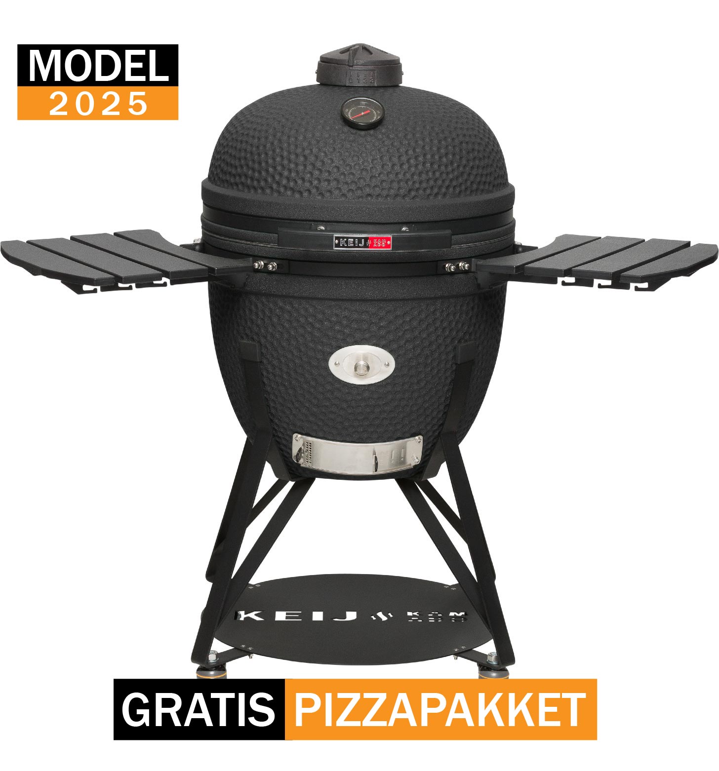 KEIJ Kamado XL Legend Mat Zwart 23 inch